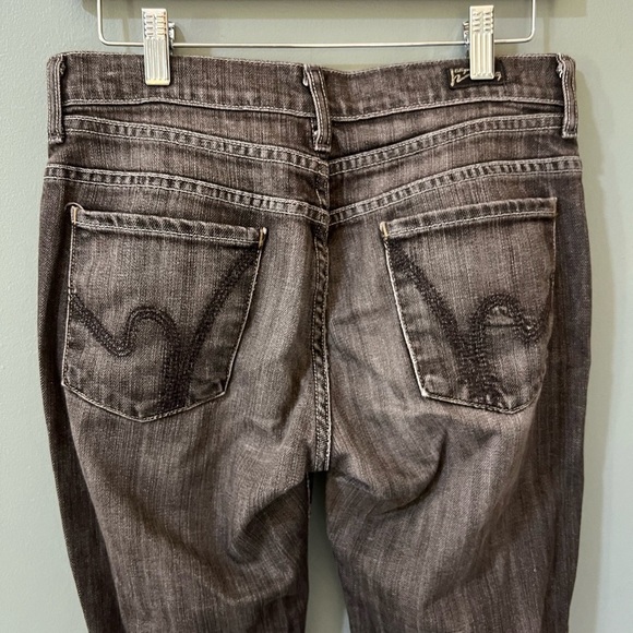 Citizens of Humanity Hutton stretch high waist flare jean size 28 brown wash - Picture 6 of 9